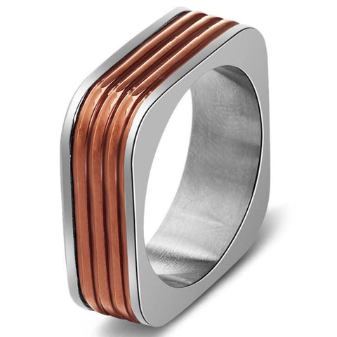 Square Titanium Steel Ring